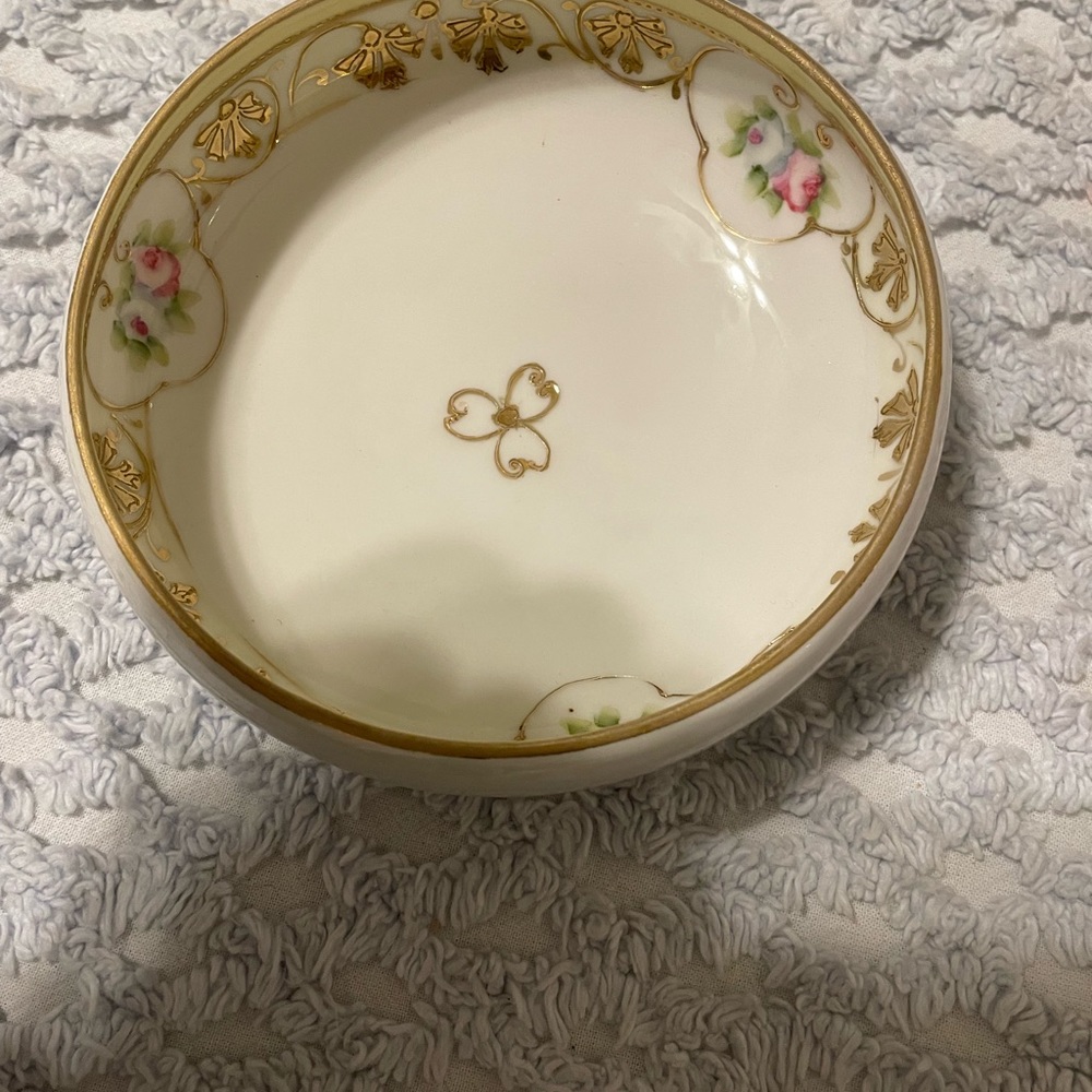 Nippon Hand Painted Trinket Dish